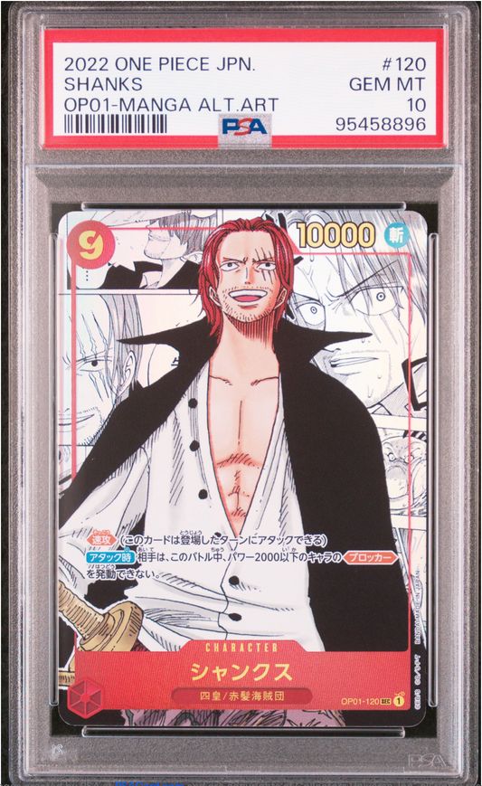 PSA 10 2022 SHANKS MANGA (OP01-120)