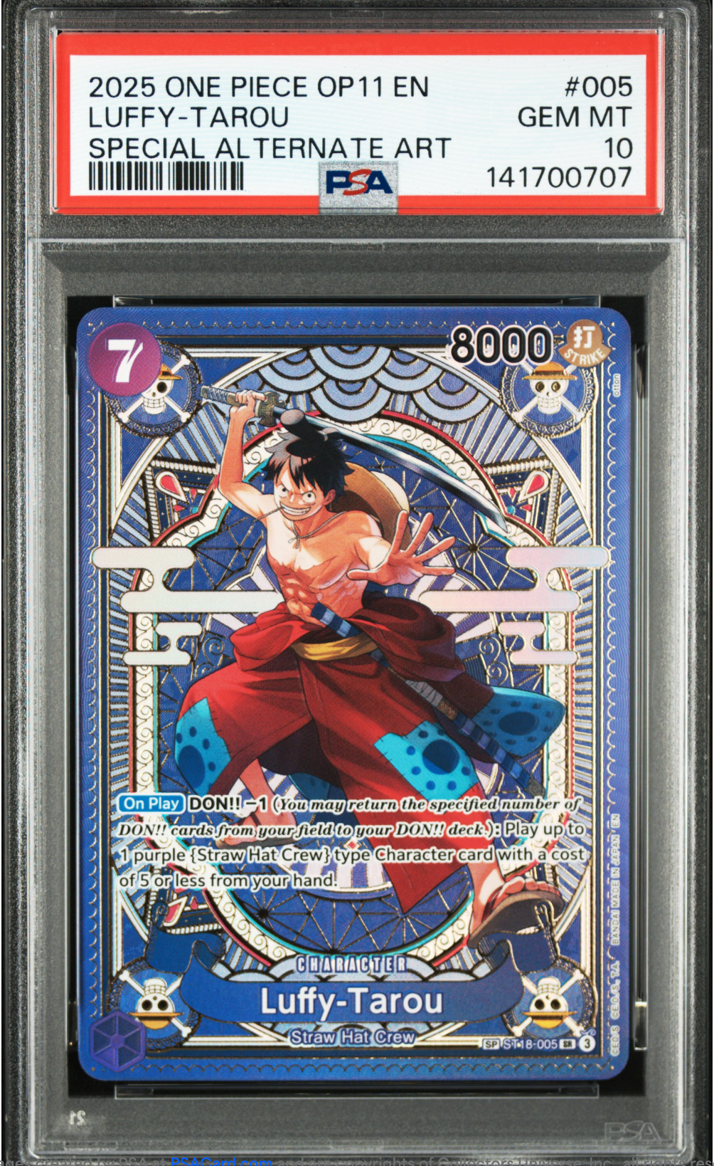 PSA 10 2025 LUFFY TAROU (ST18-005)