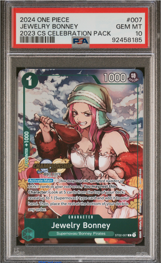 PSA 10 2024 JEWELRY BONNEY 2023 CS (ST02-007)