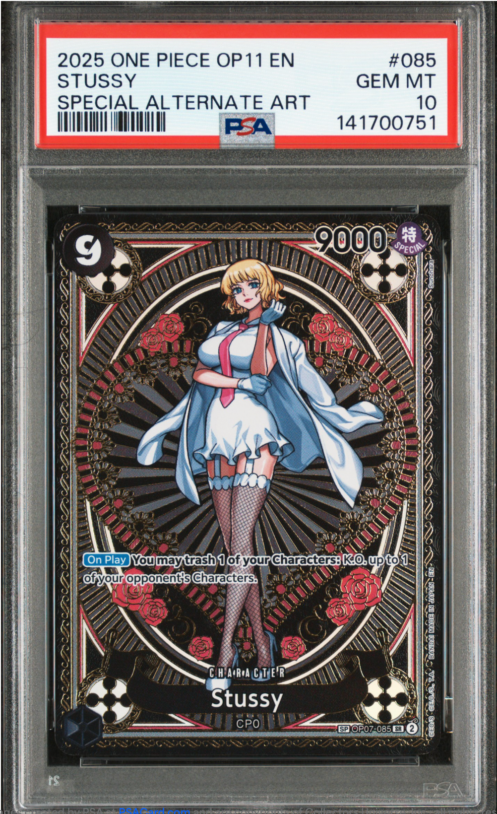 PSA 10 2025 STUSSY (OP07-085)