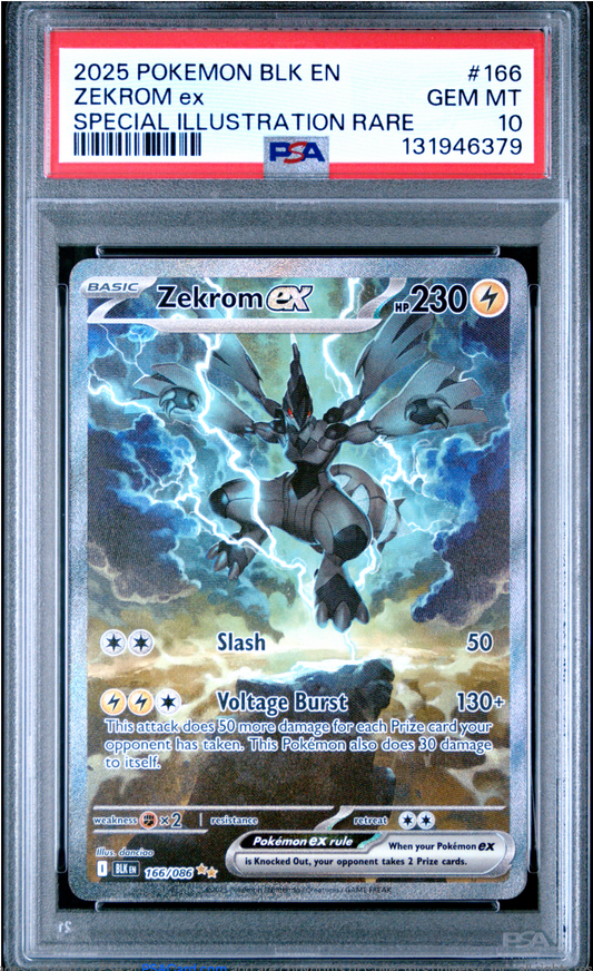 PSA 10 2025 ZEKROM EX (166/086)