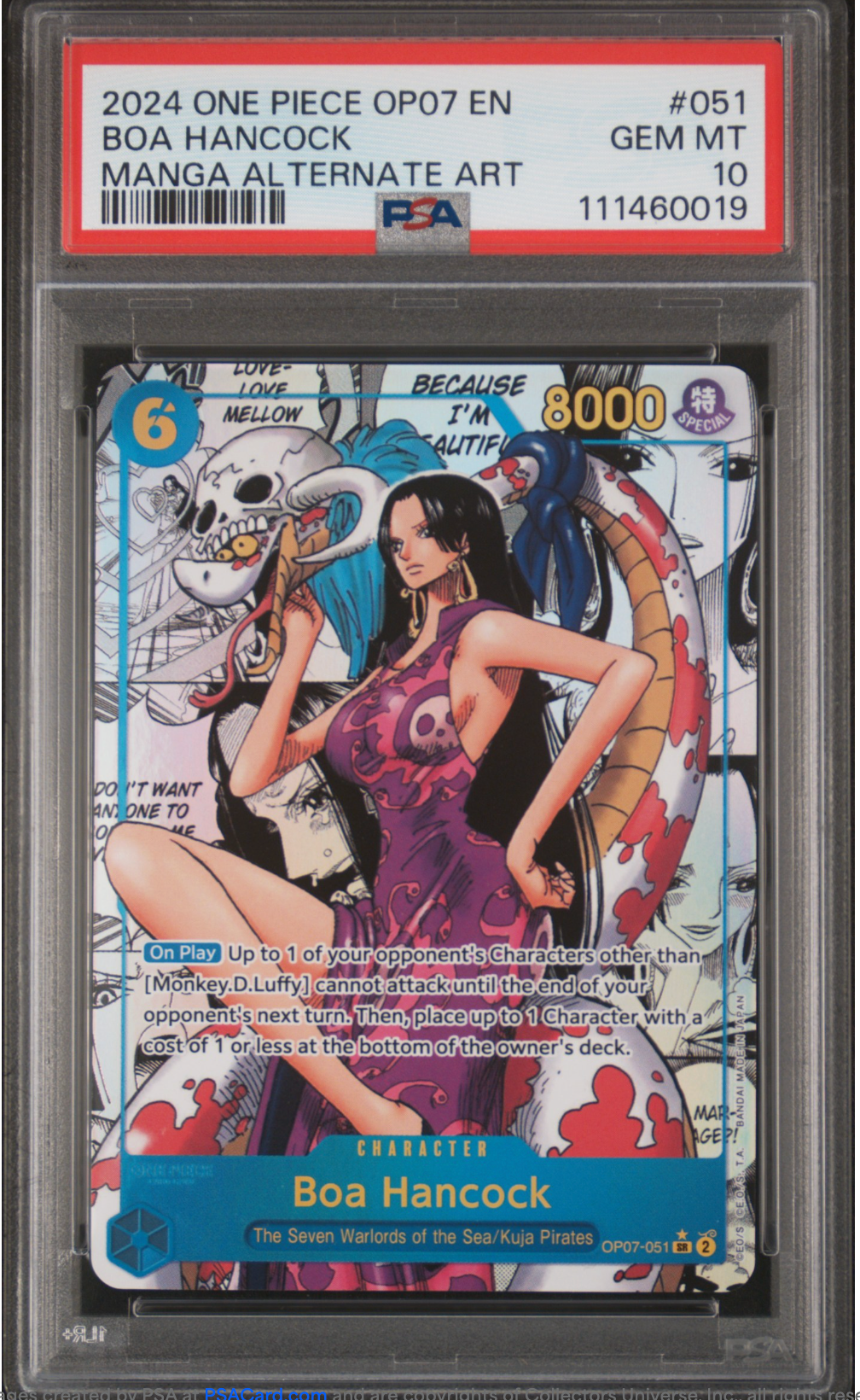 PSA 10 2024 BOA HANCOCK MANGA (OP07-061)