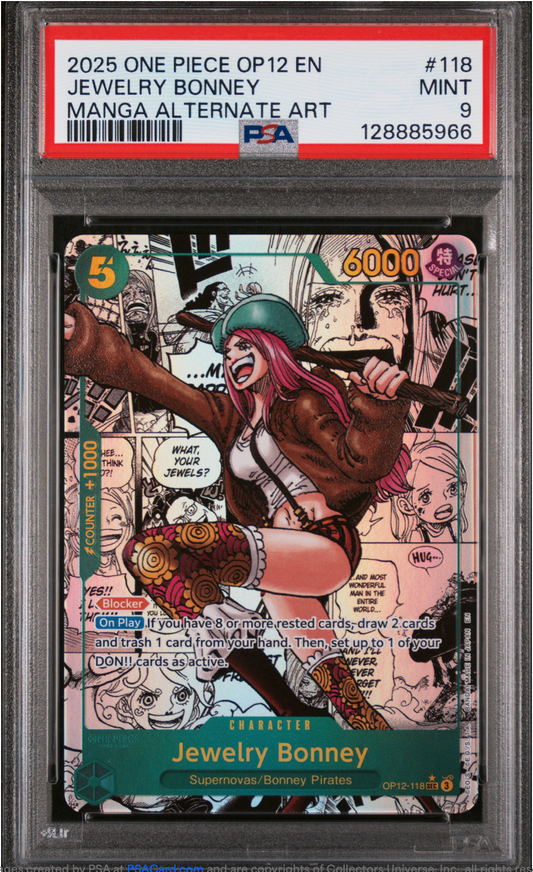 PSA 9 2025 JEWELRY BONNEY (OP12-118)