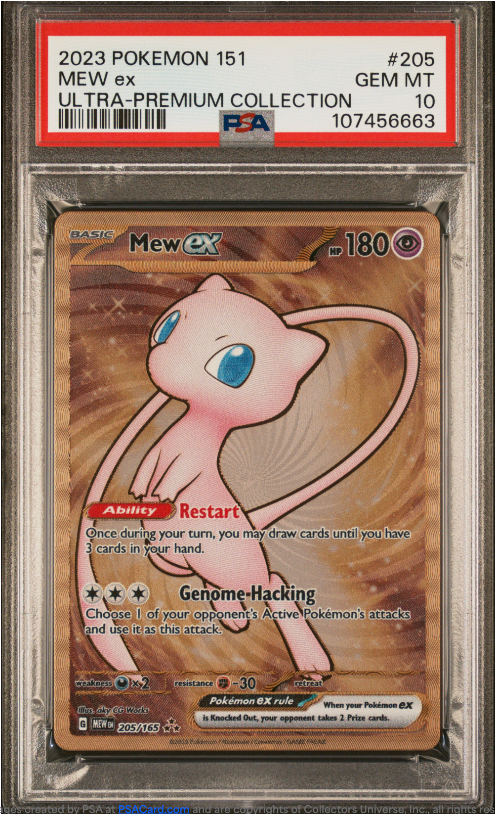 PSA 10 2023 MEW EX (METAL) (205/165)
