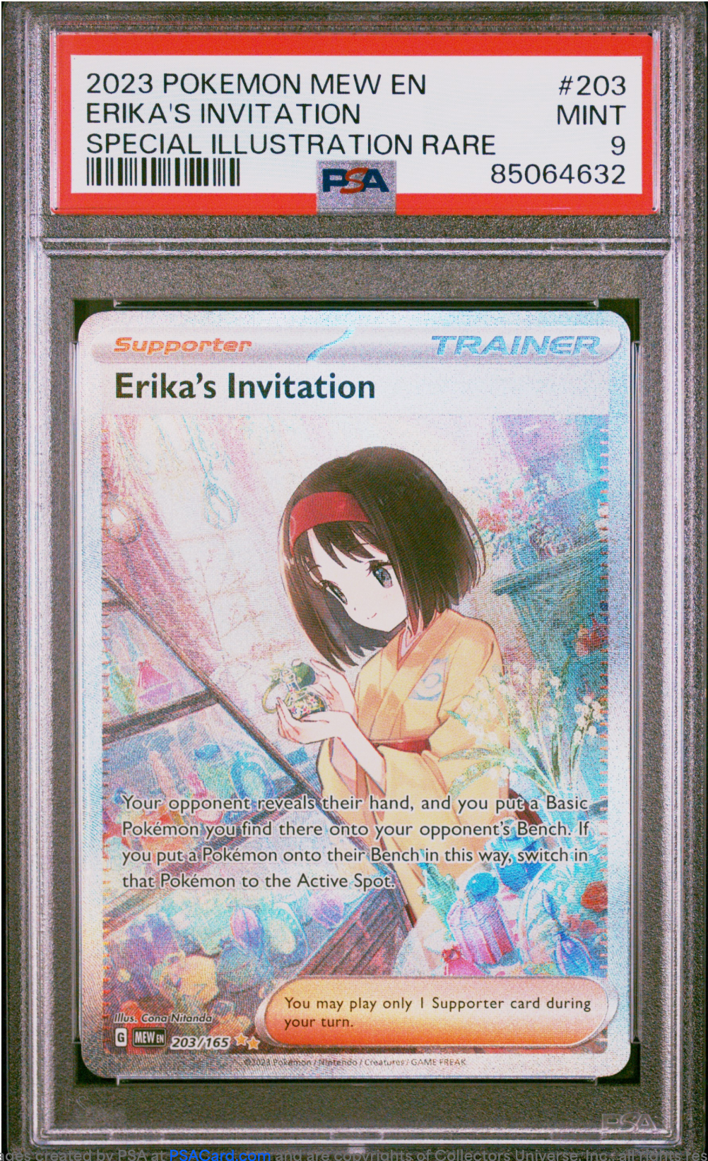 PSA 9 2023 ERIKA'S INVITATION (203/165)
