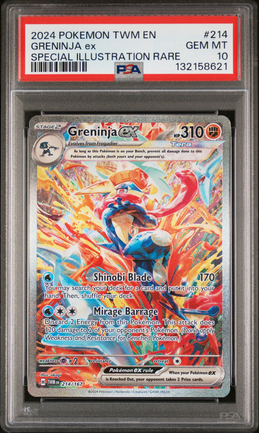 PSA 10 2024 GRENINJA EX 214 TWM EN-TWILIGHT MASQUERADE