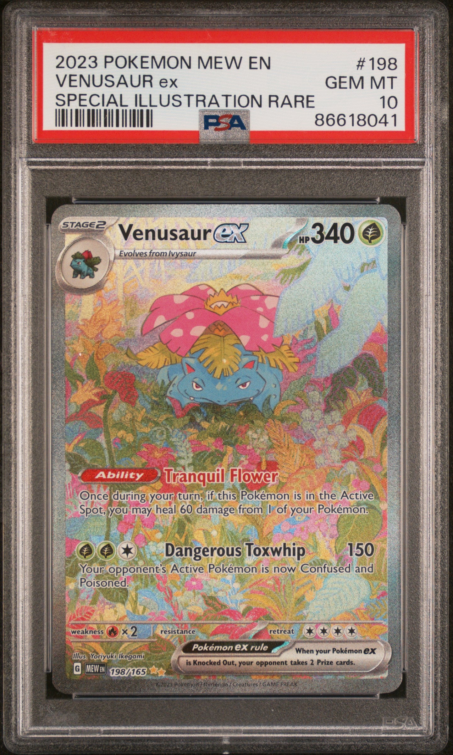 PSA 10 2023 VENUSAUR EX 198 151