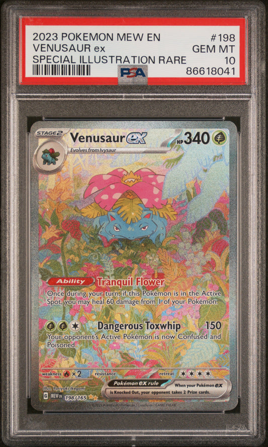 PSA 10 2023 VENUSAUR EX 198 151