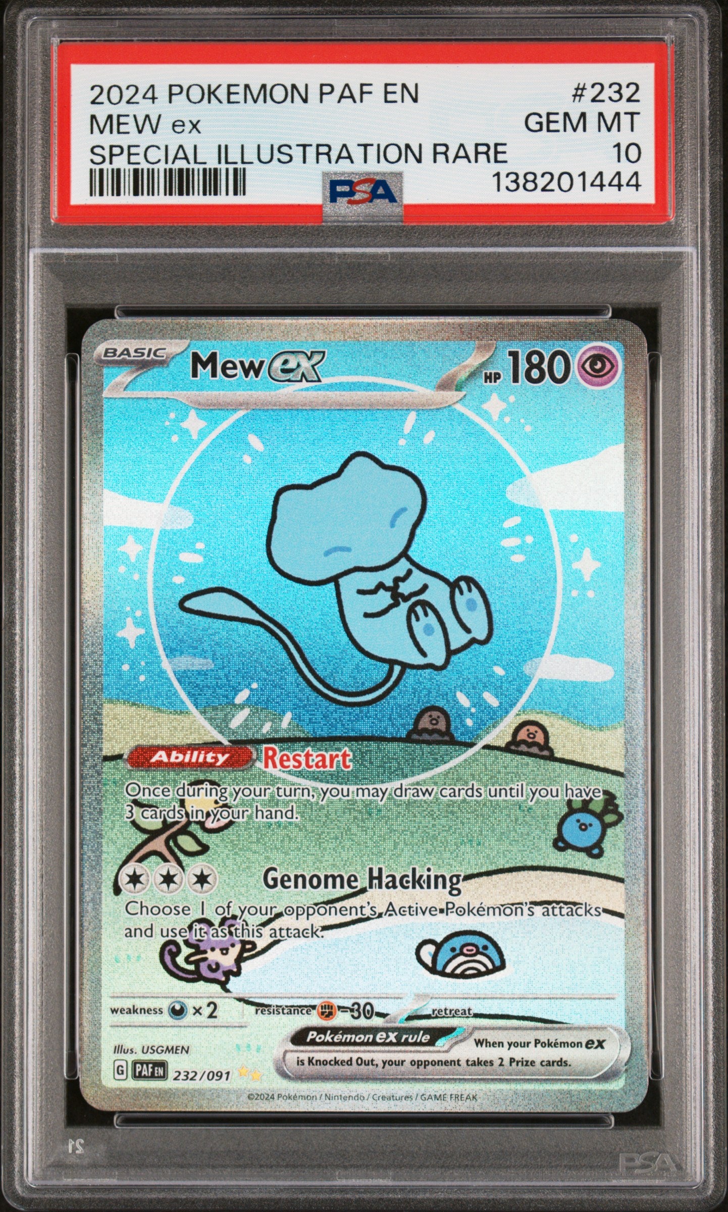 PSA 10 2024 MEW EX 232 PAF EN-PALDEAN FATES