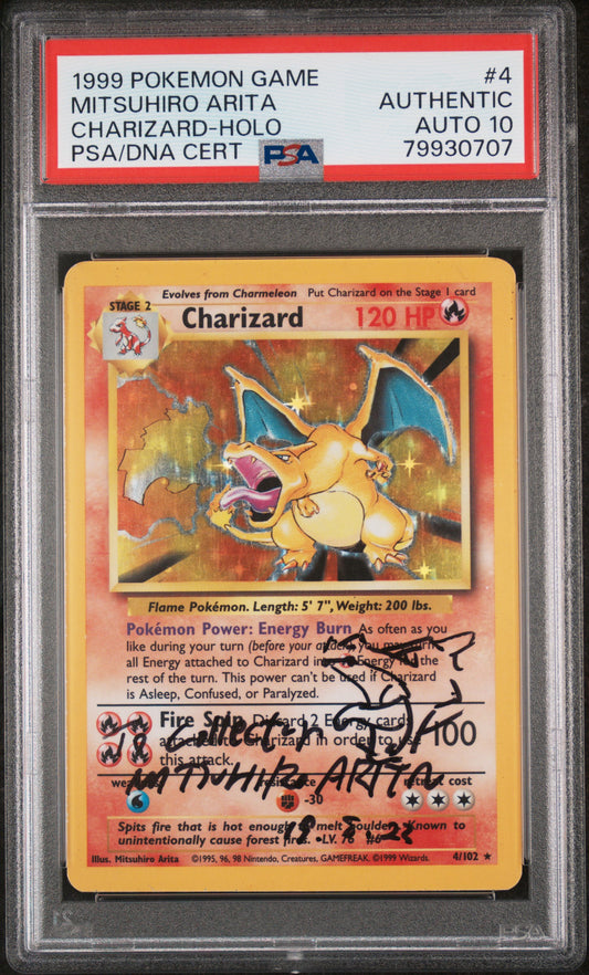 PSA PSA 1999 CHARIZARD HOLO 4 GAME