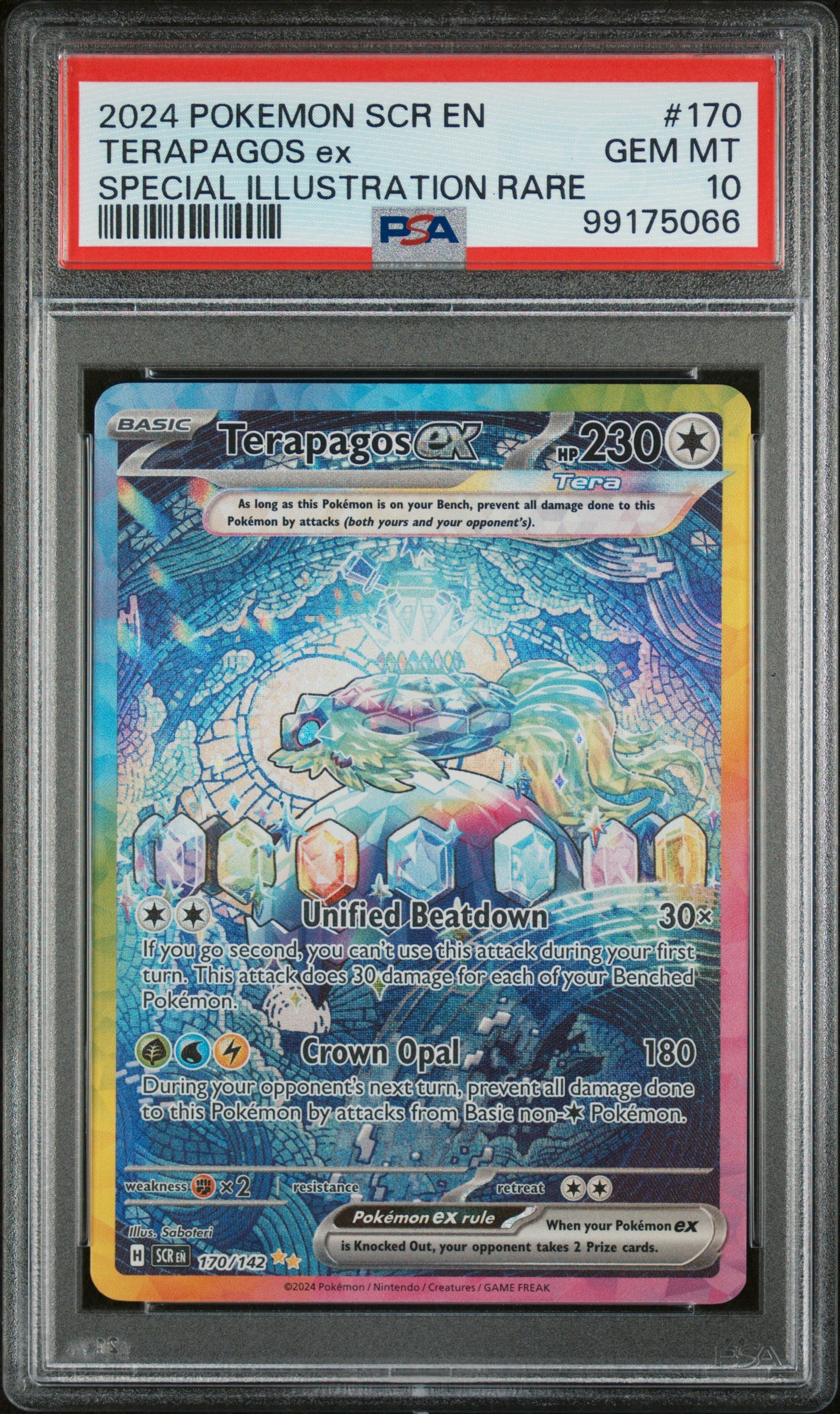 PSA 10 2024 TERAPAGOS EX 170 SCR EN-STELLAR CROWN