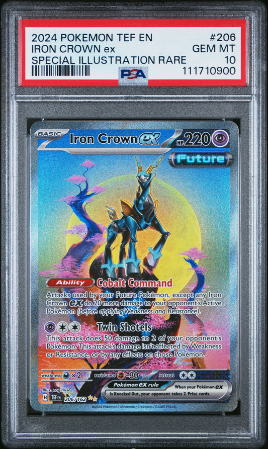 PSA 10 2024 IRON CROWN EX 206 TEF EN-TEMPORAL FORCES