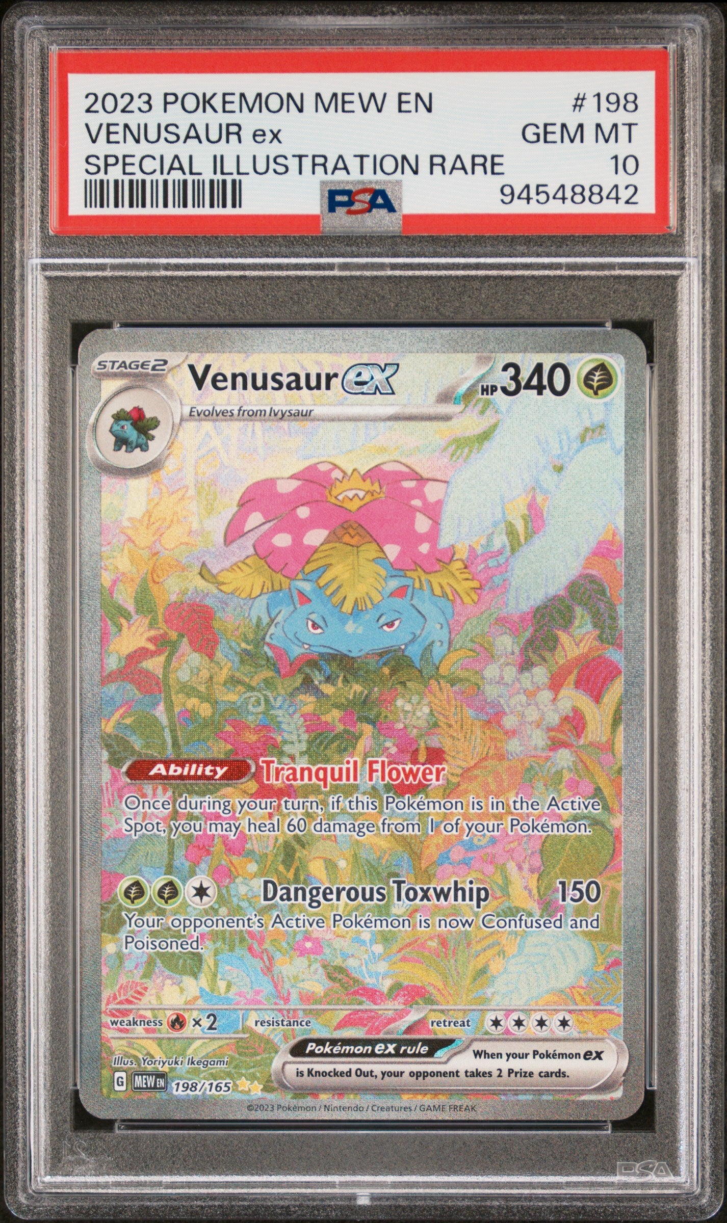 PSA 10 2023 VENUSAUR EX 198 151
