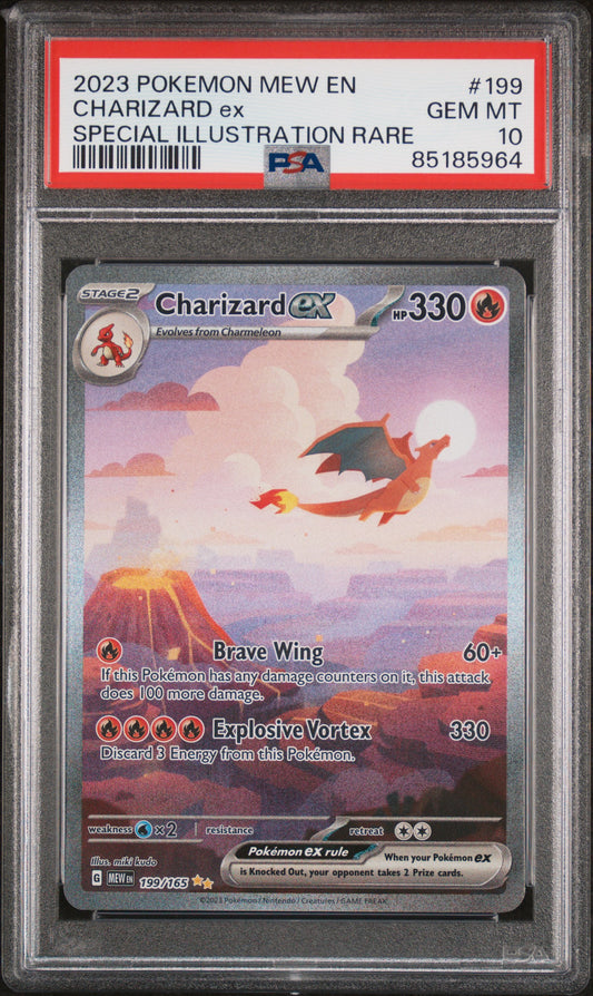 PSA 10 2023 CHARIZARD EX 199 151