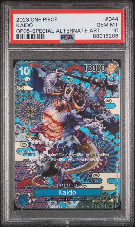 PSA 10 2023 KAIDO 044 ONE PIECE OP05-AWAKENING OF THE NEW ERA