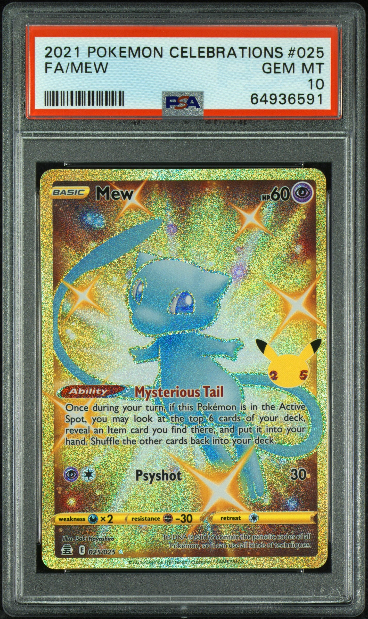 PSA 10 2021 MEW 025 CELEBRATIONS