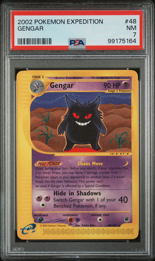PSA 7 2002 GENGAR 48/165 EXPEDITION