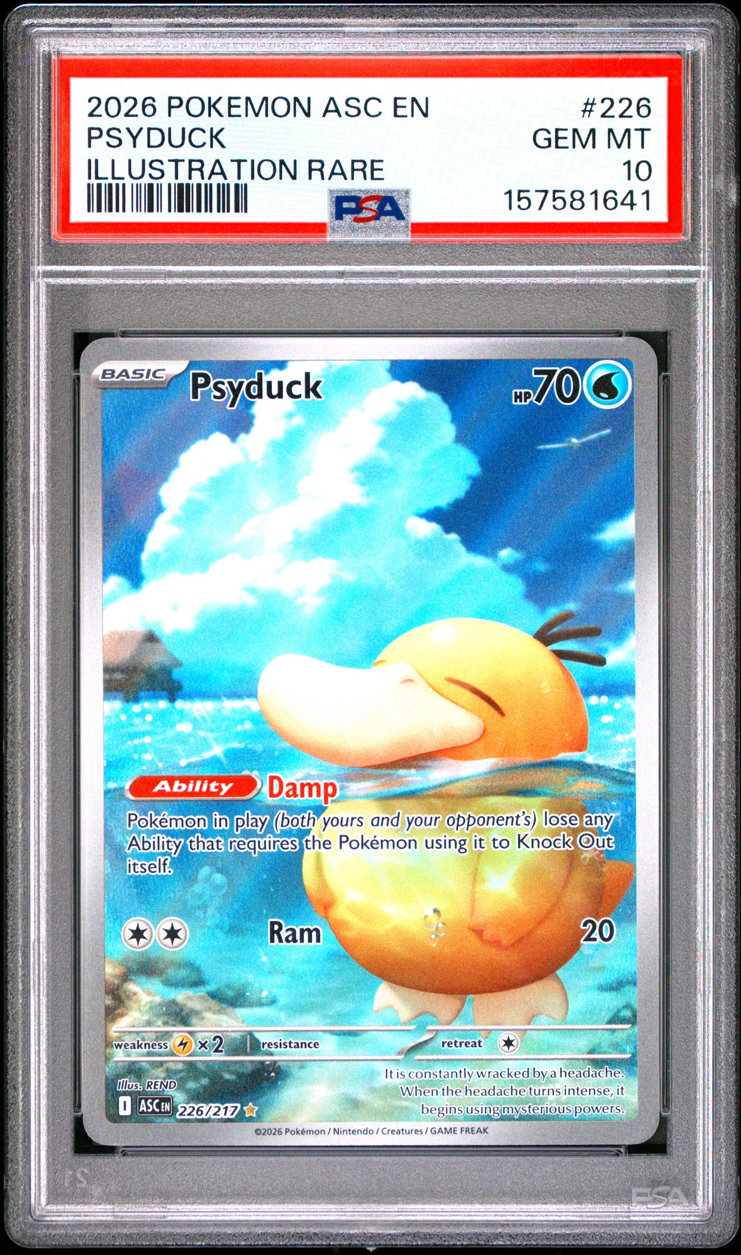 PSA 10 2026 PSYDUCK 226 ASC EN-ASCENDED HEROES