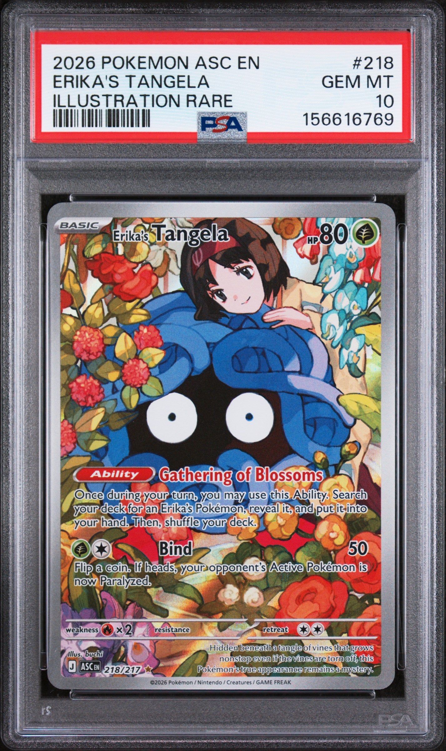 PSA 10 2026 ERIKA'S TANGELA 218 ASCENDED HEROES