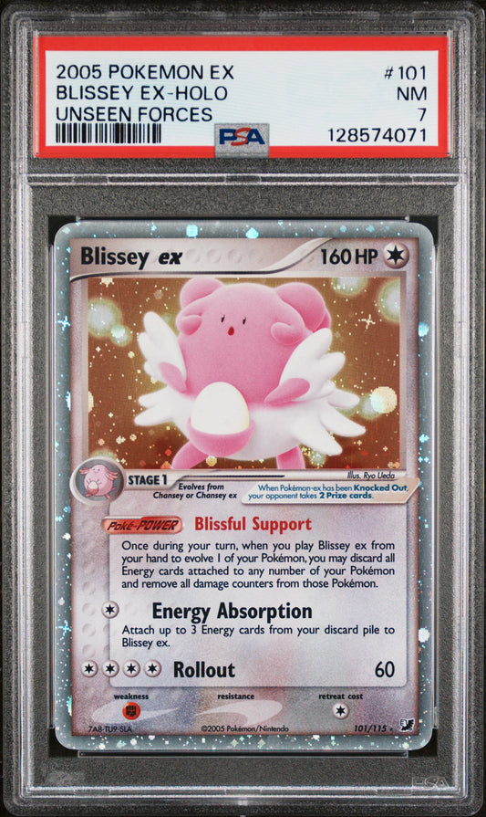 PSA 7 2005 BLISSEY EX HOLO 101 UNSEEN FORCES