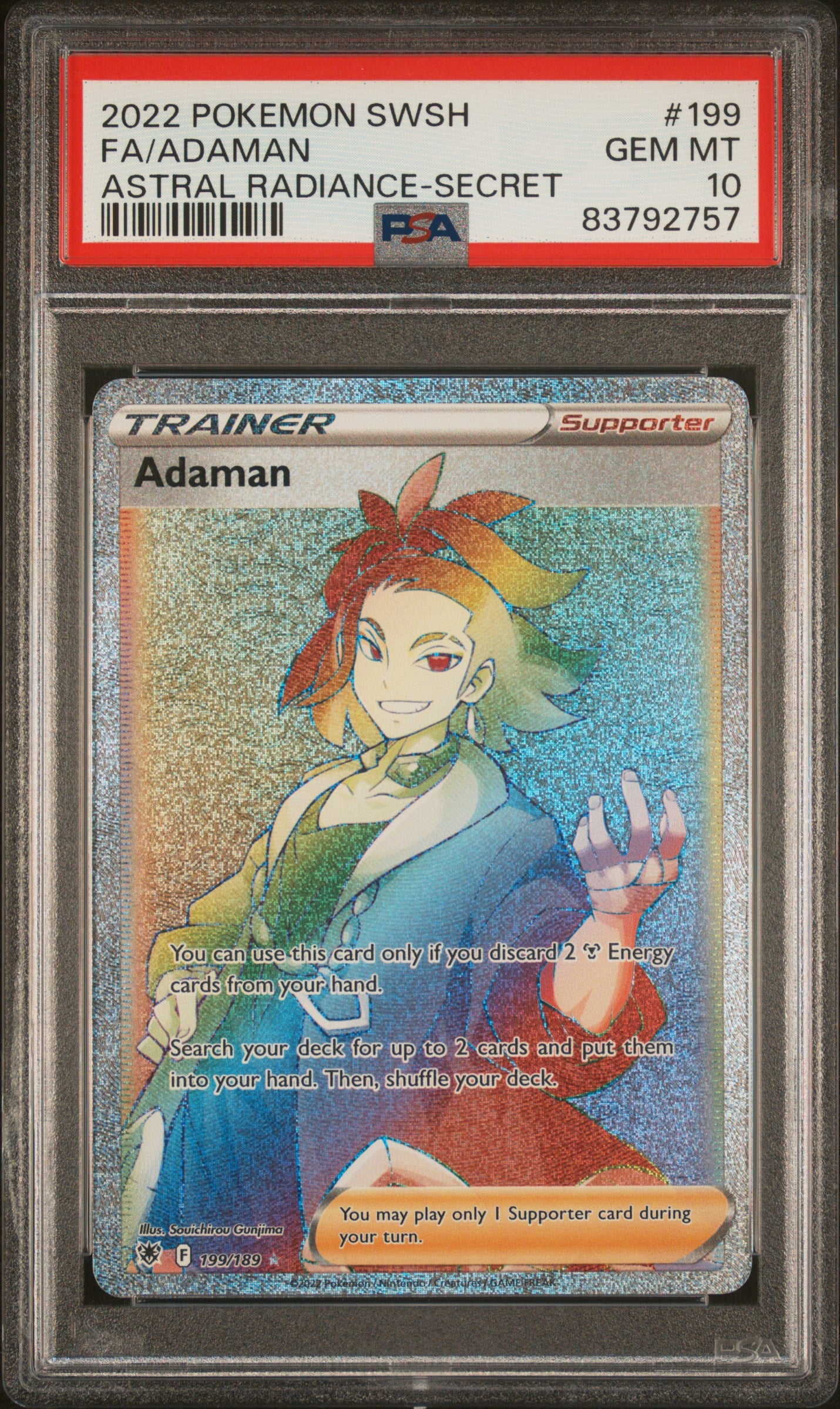PSA 10 2022 ADAMAN 199 ASTRAL RADIANCE