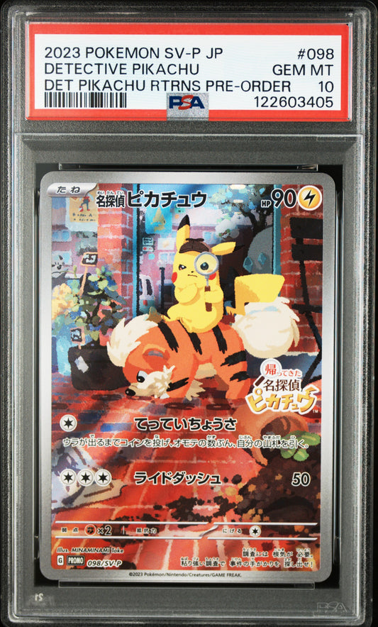 PSA 10 2023 DETECTIVE PIKACHU 098/SV-P SV-P PROMO