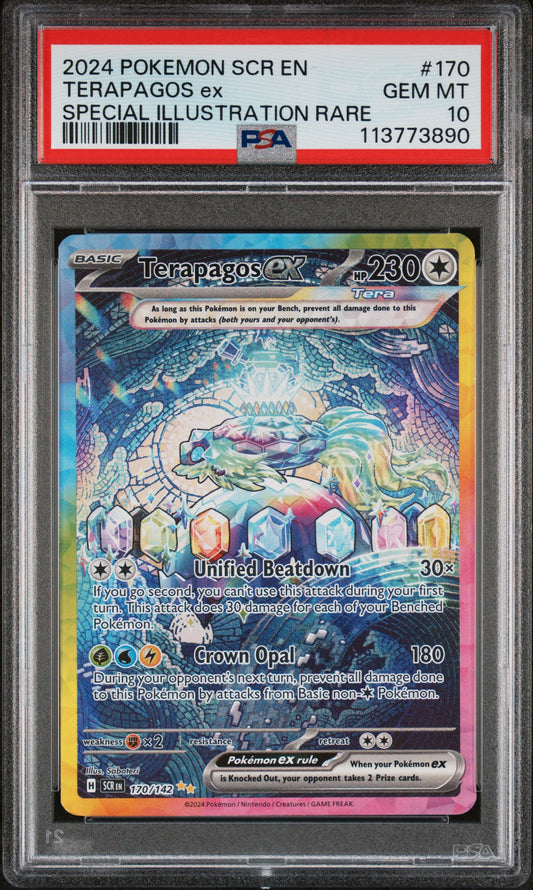 PSA 10 2024 TERAPAGOS EX 170/142 STELLAR CROWN