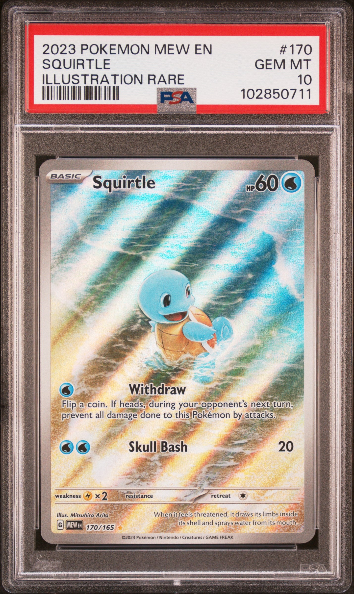 PSA 10 2023 SQUIRTLE 170 151
